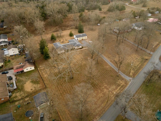 aerial view featuring a rural view