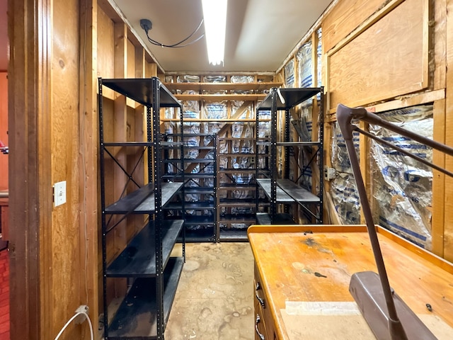 view of storage area