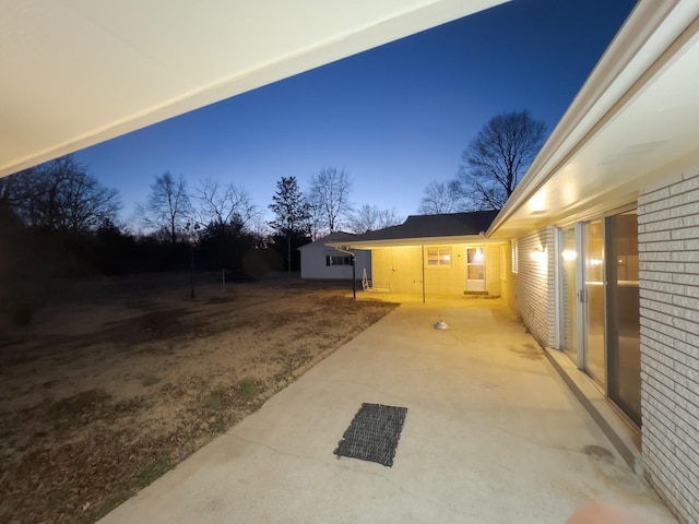 exterior space with a patio