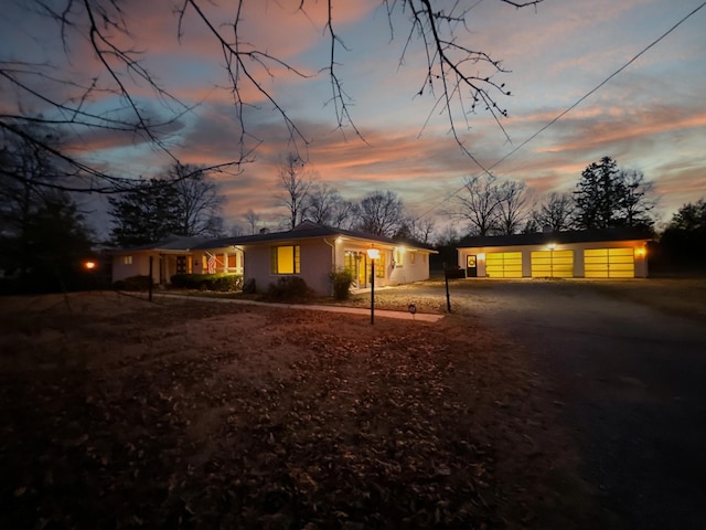 view of ranch-style home