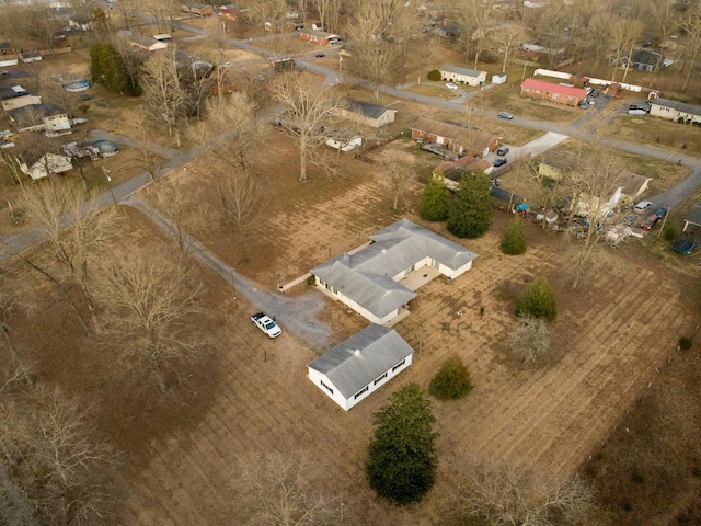 bird's eye view with a rural view