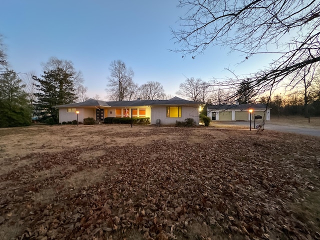 view of ranch-style home