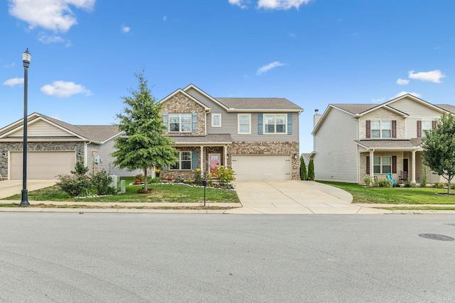 view of front of property with a front yard