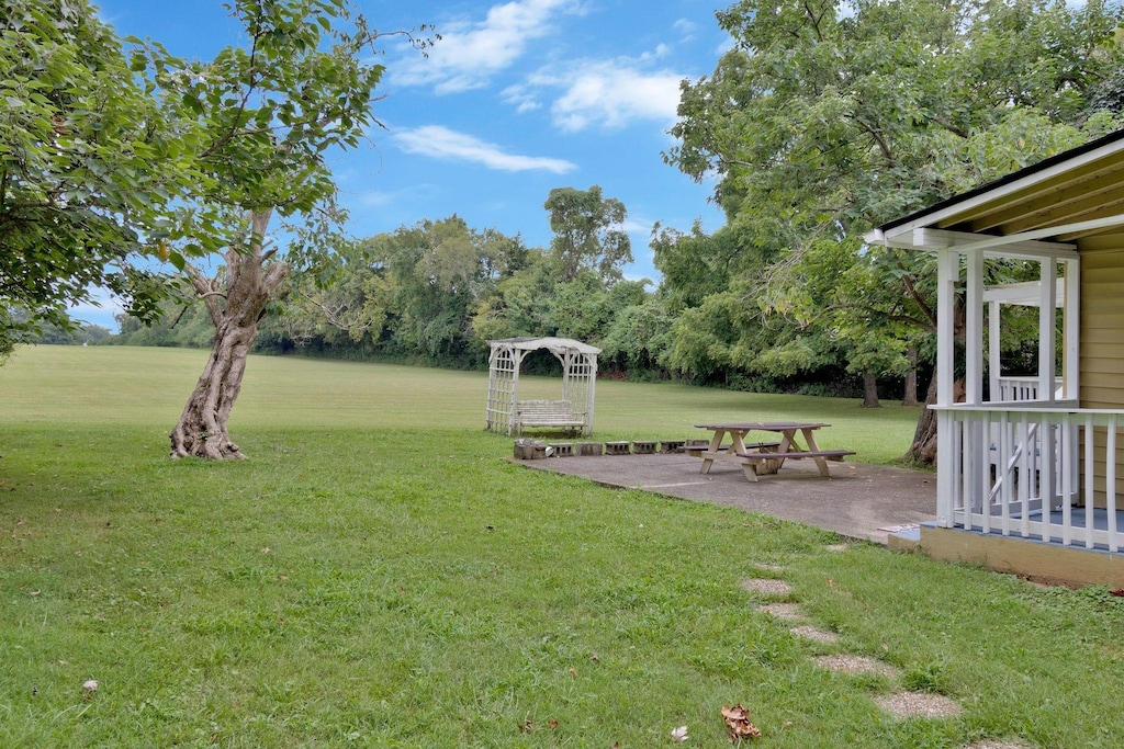 view of yard featuring a patio