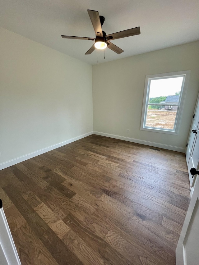 58 Union Hill Rd, Loretto, TN 38469 - unfurnished room featuring wood finished floors and ceiling fan