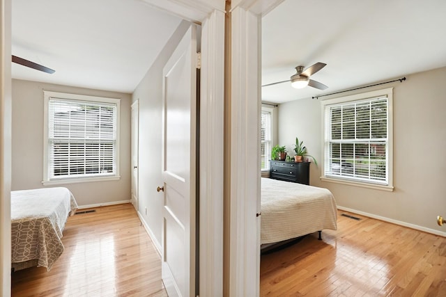 3417 Pleasant Valley Rd, Nashville, TN 37204 - bedroom featuring light hardwood / wood-style flooring and ceiling fan