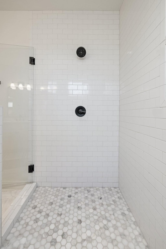 bathroom with an enclosed shower