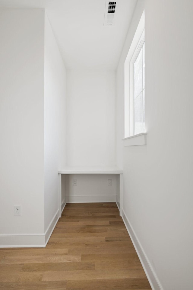 interior space featuring light wood-type flooring