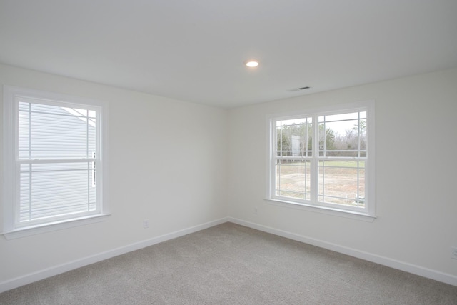 view of carpeted empty room