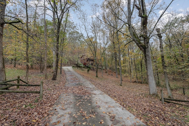 view of road