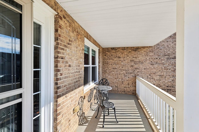 view of balcony