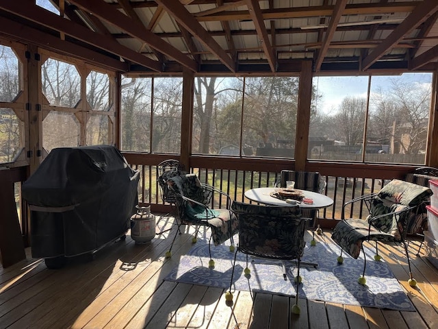 view of sunroom / solarium