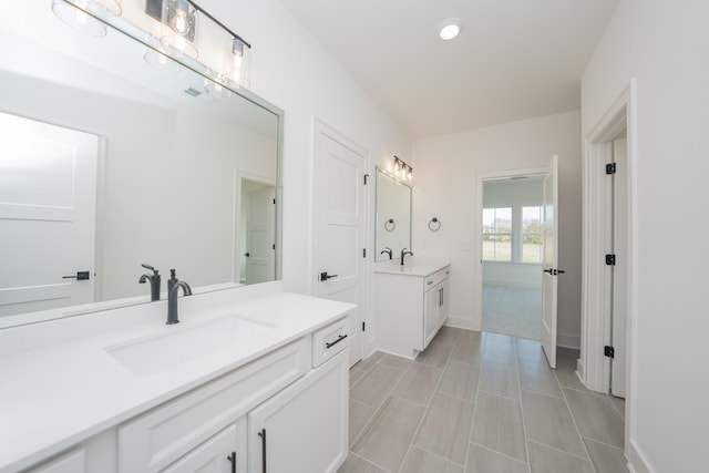 bathroom with vanity