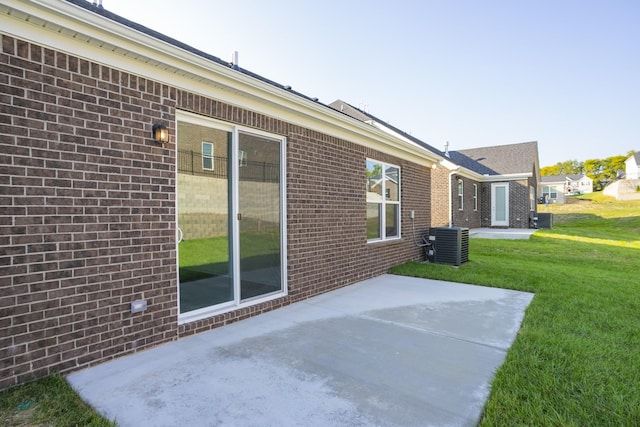 view of patio / terrace featuring central AC unit