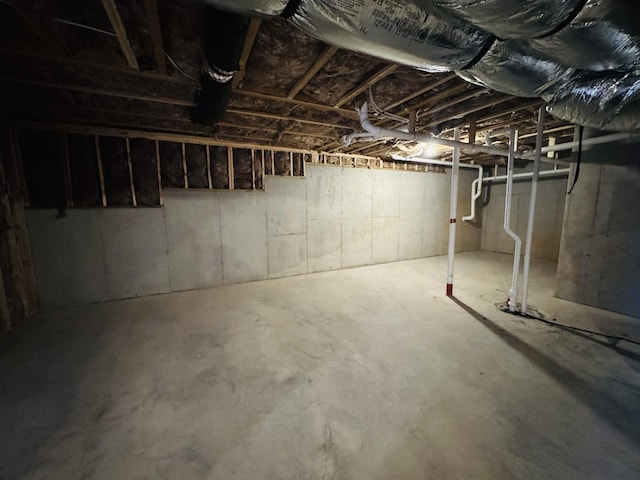 view of basement