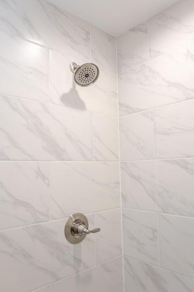 room details featuring tiled shower