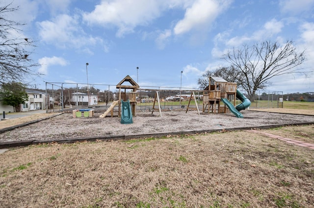 view of play area