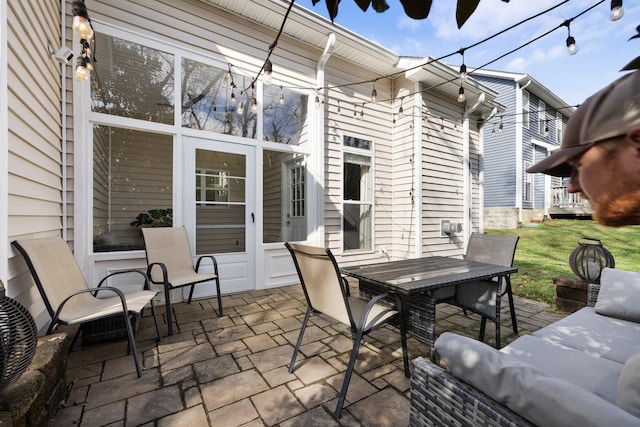 view of patio featuring an outdoor hangout area