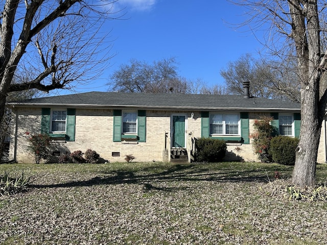 view of single story home