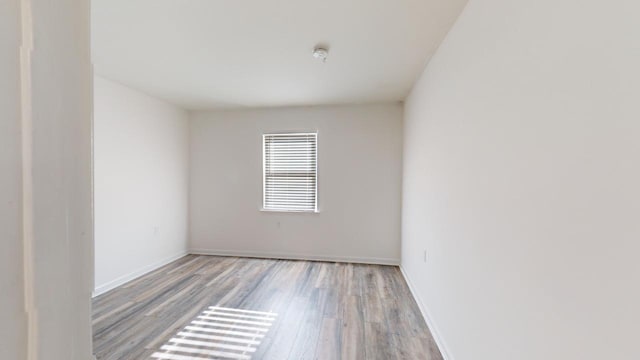 empty room featuring light hardwood / wood-style flooring