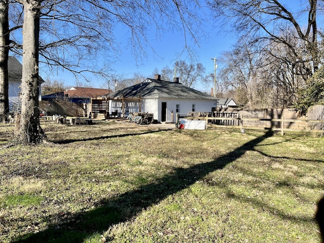 exterior space with fence