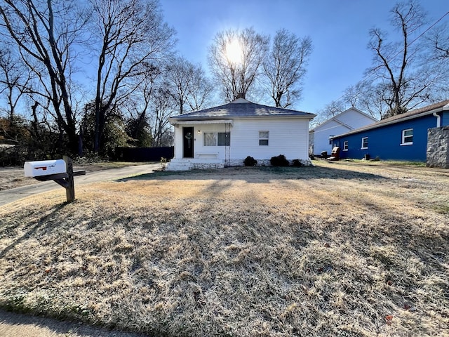 exterior space featuring a yard