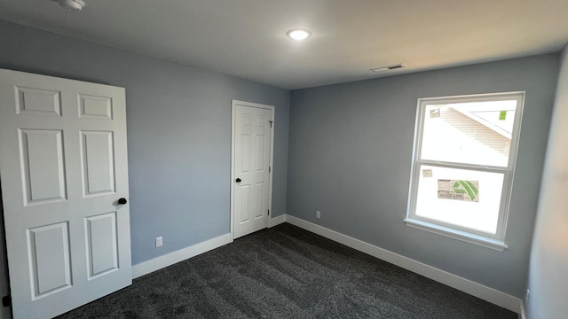 view of carpeted empty room