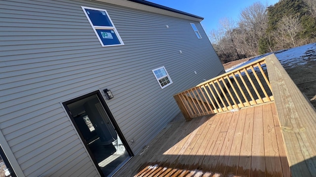 exterior space with a deck