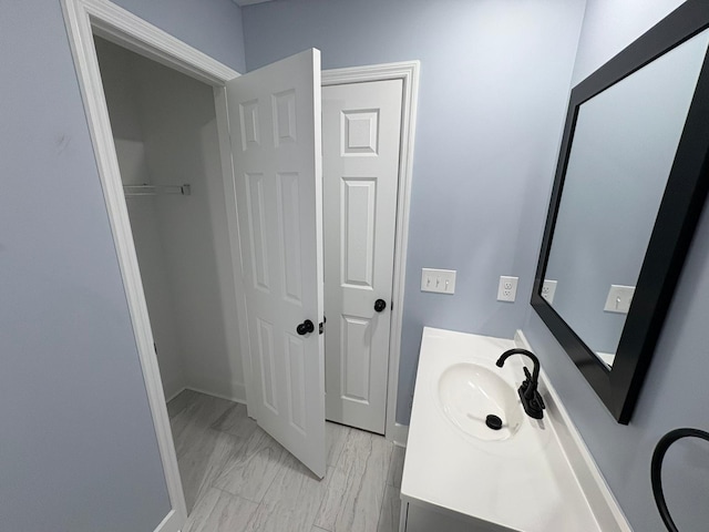 bathroom with vanity