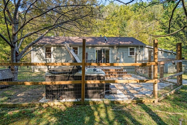 view of rear view of property