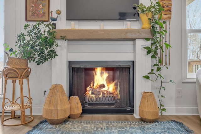 interior details featuring hardwood / wood-style floors