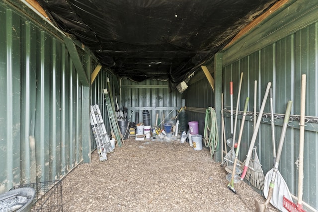 view of horse barn