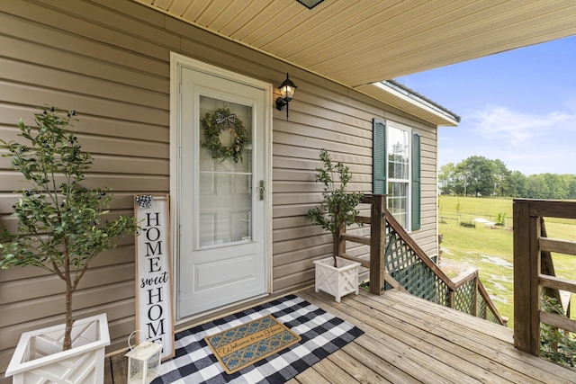 view of entrance to property