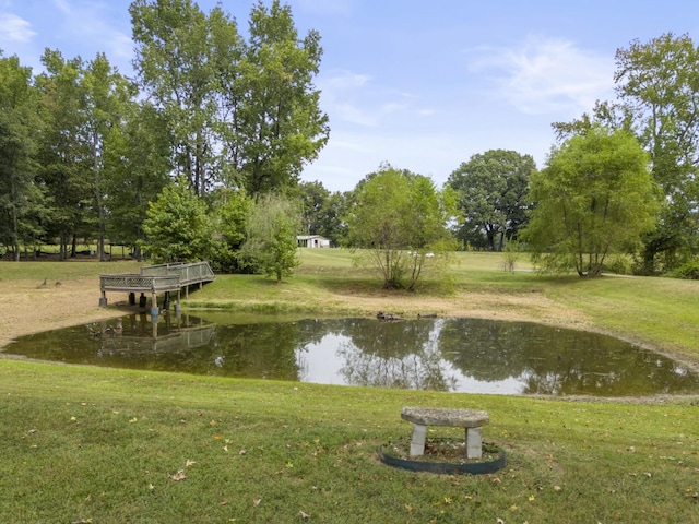 view of water feature