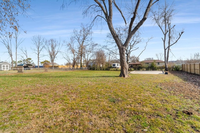 view of yard with a patio