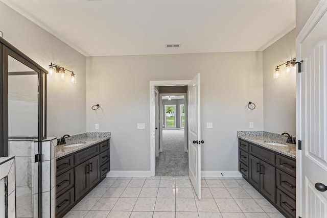 bathroom featuring vanity