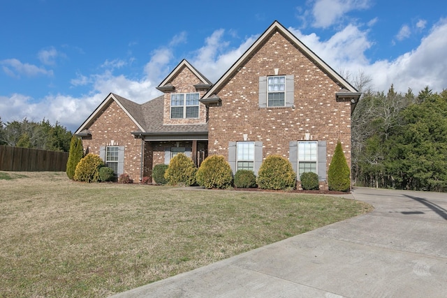 view of property with a front yard