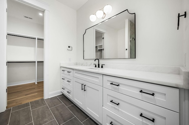 bathroom featuring vanity