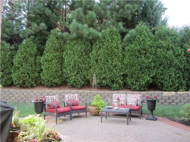 view of patio / terrace featuring a grill