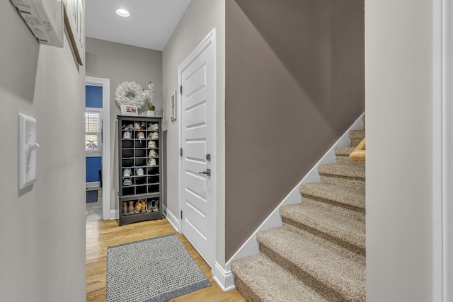 interior space featuring hardwood / wood-style floors