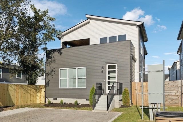 view of rear view of property