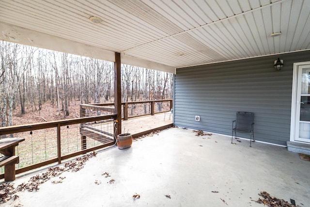 view of patio / terrace with a deck