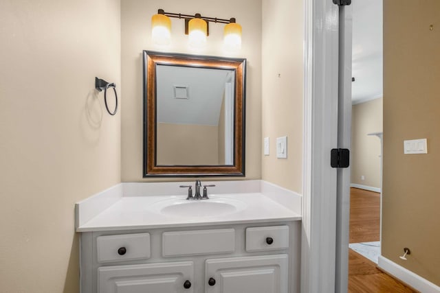 bathroom with vanity