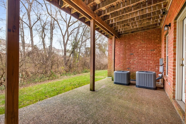 view of patio / terrace with cooling unit