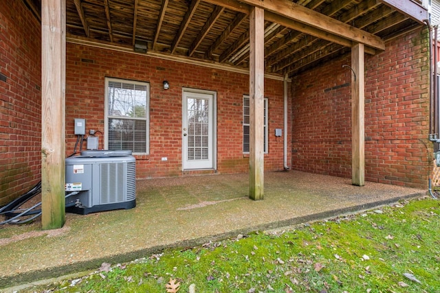 view of patio / terrace featuring cooling unit