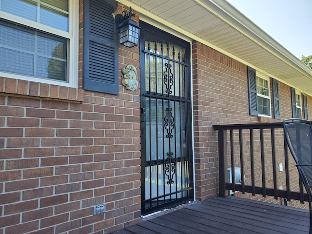 2055 Chisholm Rd, Iron City, TN 38463 - doorway to property with brick siding
