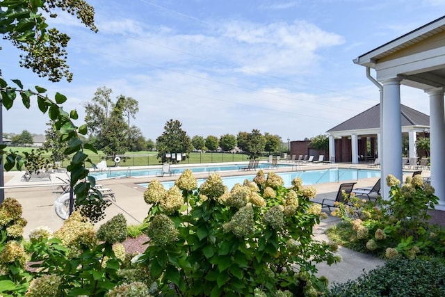 view of pool