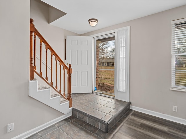 foyer with a wealth of natural light