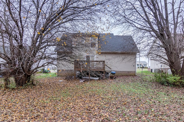 exterior space with a deck