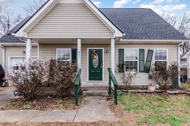 view of front of property